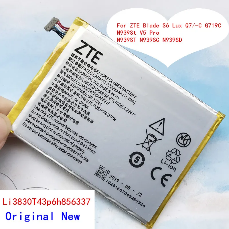 Nauji Originalūs Aukštos Kokybės 3000mAh Li3830T43P6h856337 Baterija ZTE Blade X9 A711 Baterija