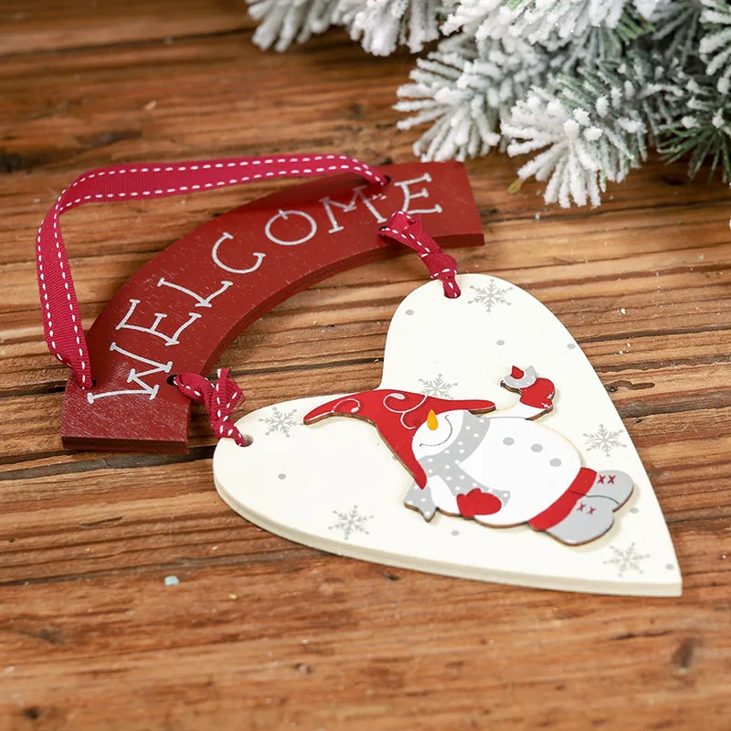 Navidad 2020 Mediniai Meilės Sniego Kabo Pakabukas Kalėdų Eglutės papuošalus, Namų Girliandą Naujųjų Metų 2021 Noel Amatų Ornamentu