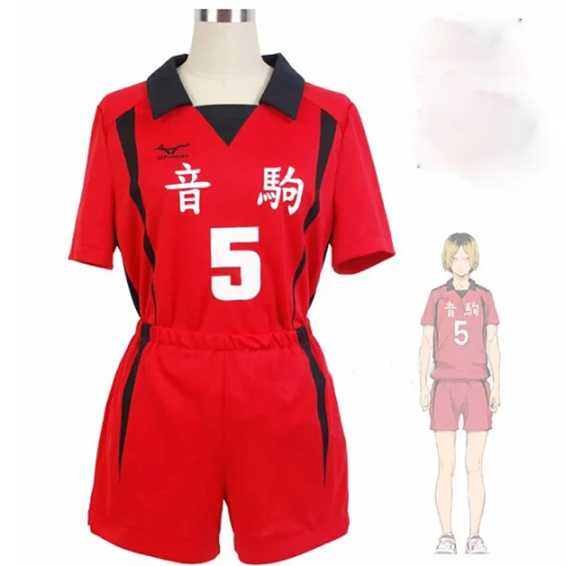Nekoma High School #1 #5 Kenma Kozume Kuroo Haikyuu Tetsuro Cosplay Kostiumų Haikiyu Volley Ball Komanda Jersey Vienodą Sportinę Aprangą