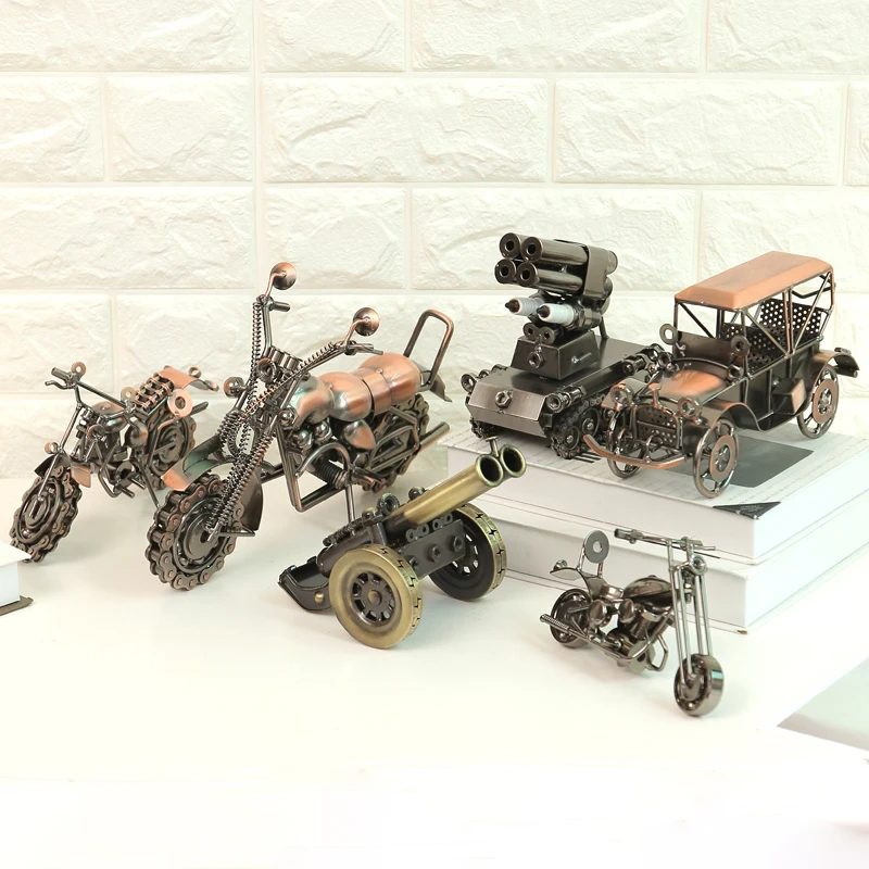 Nostalgiškas Senovinių Geležies Automobilio Modelį Amatų Automobilių Statulėlės, Namų Dekoravimo, Ornamentų Lokomotyvų Rinkti Artware Gimtadienio dovanos