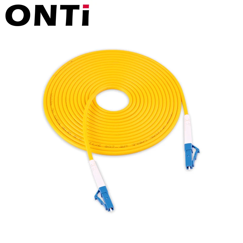 ONTi 10 Vnt LC UPC LC UPC Simplex 2.0 3.0 mm mm PVC Single Mode Fiber Patch Cable jumper pluošto pleistras laido fibra optica