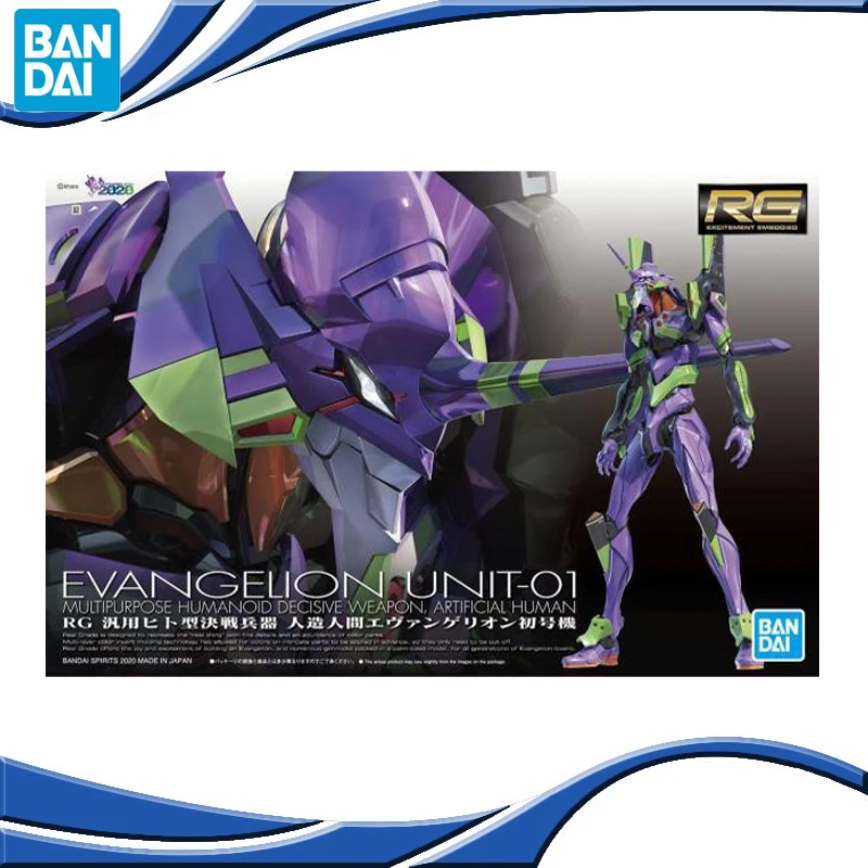 Originalus BANDAI 1:144 Gundam RG 33 EVA VIENETAS-01 NUSTATYTI Evangelion Anime Surinkti Roboto Modelį, Vaikai Veiksmų Skaičius, Žaislai Helovinas Dovana