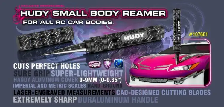 Plieno Hudy Limited Edition Plėstuvas Skylę Puncher Kūno 0-9mm + Apima Mažus 107601 už 1/10 RC Nuotolinio Valdymo Automobilio HSP Dalys