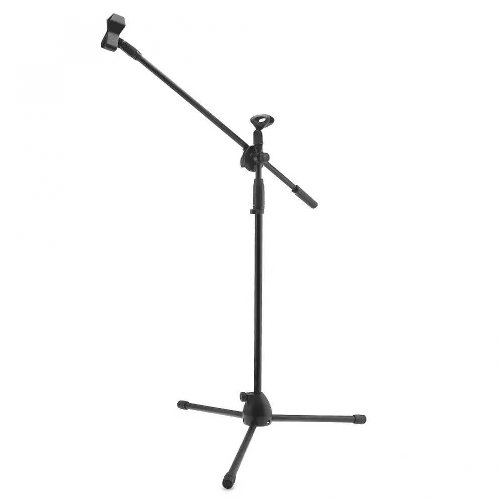 Praktinių Profesinių Sūpynės Bumas Grindų Metalo Stovas / Mikrofono Laikiklis / Mikrofono stovas Ajustable Etape Trikojo