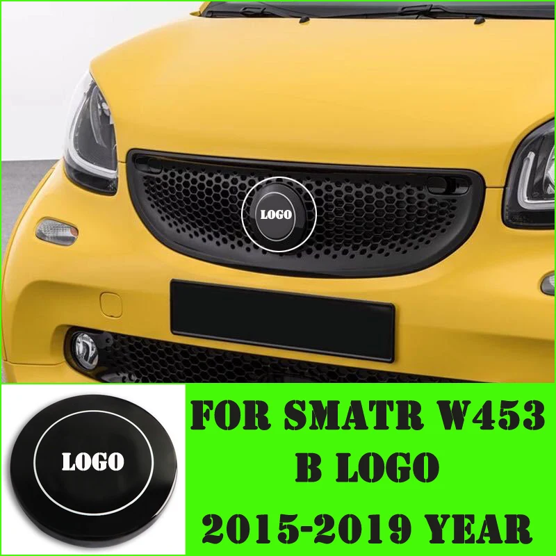 Priekinės Grotelės Logo, Smart W453-2019 metų Brabus Emblema Insignia Ženklelis Veidrodis B logotipą, Automobilių refitting pakeisti papuošti