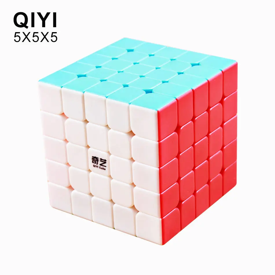 QiYi Qizheng S 5x5x5 Magic Cube Stickerless Profesinės Puzzle Kubeliai Švietimo Žaislai Vaikams Greitis Kubas 5 x 5