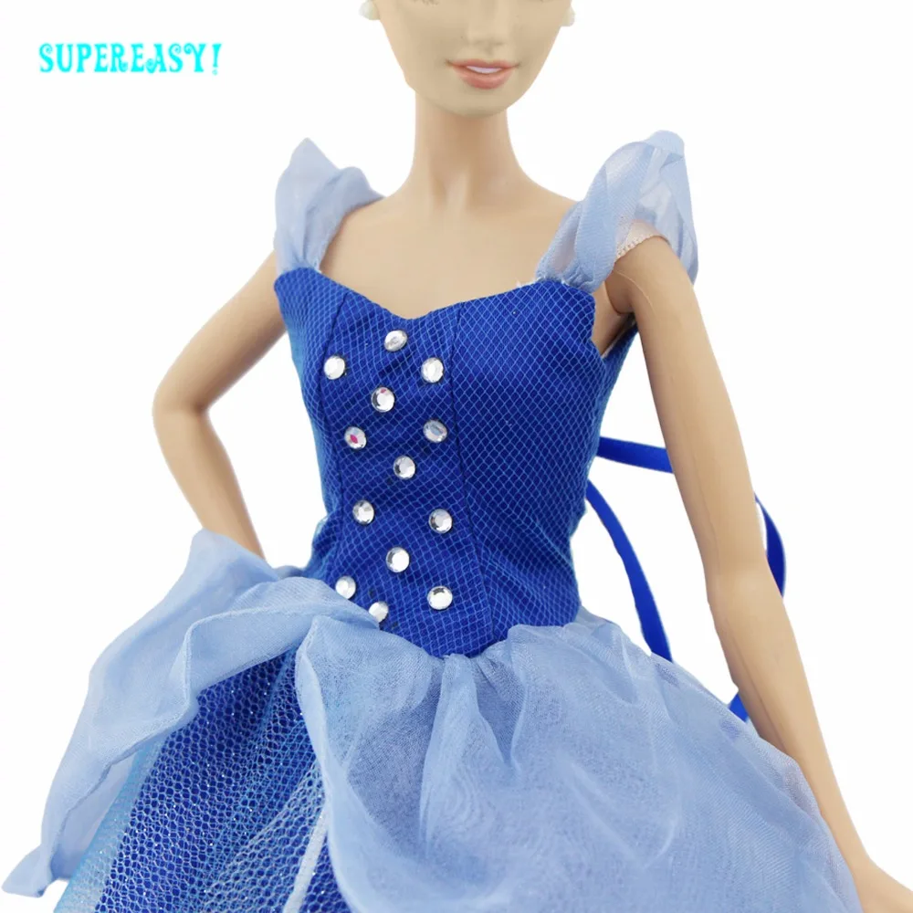 Rankų darbo Pasakos Vaidmuo Lėlės Suknelė, Vestuvės Princesė Suknelė Kamuolys Sijonas Nėrinių Drabužius Barbie Lėlės 12