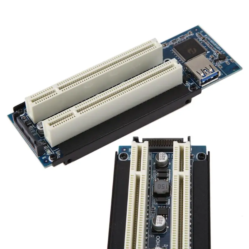 Riser Card PCI-E Express X1 Dual PCI Riser Pratęsti Adapteris Jungties Kortelę Pridėti Plėtros Kortelę ar PC Kompiuteriu Windows XP, LINUX