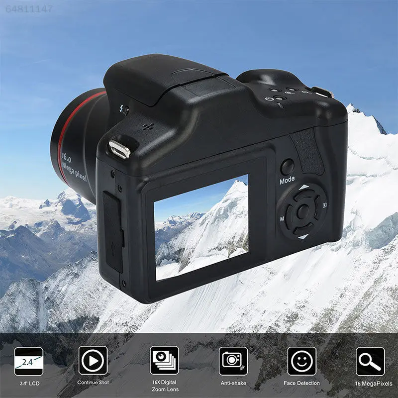 SEK HD 1080P Vaizdo Professional Kameros Kišeninis Skaitmeninis Fotoaparatas 16X Digital Zoom De Vaizdo Kameros фотоаппарат