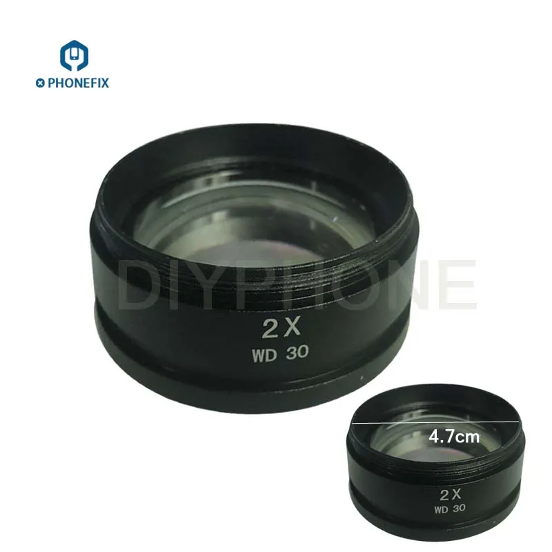 SZM 0,5 X 1.0 X 0,7 X 2,0 X Mikroskopo Objektyvą Trinokulinis Stereo, Zoom Mikroskopu Stiklo Lęšis Mobiliųjų Telefonų Remontas