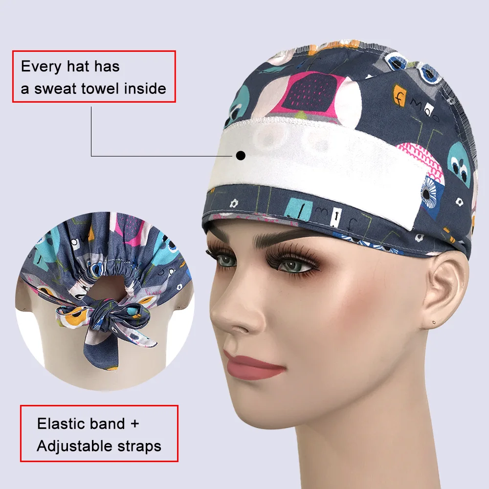 Sanxiaxin naujas medvilnės Elastinga reguliuojamas Šveitimas skrybėlę grožio pet shop lab paltai spa skrybėlės grožio salonas laboratorija slaugos Krūmynai Bžūp