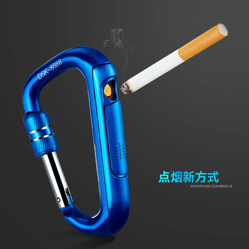 Saugos Sagtis USB Elektroninis Žiebtuvėlis Nešiojamų Metalo Cigarečių Plazminio Degiklio Antgalio Volframo Vėjo Cigarų Lanko Lengvesni