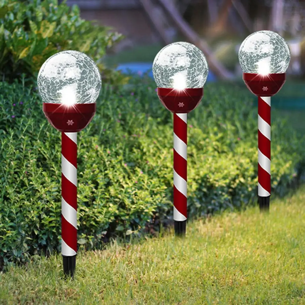 Saulės šviesos diodų (LED) stiklo kreko lempos Pasakų magija skeptrą lauko vandeniui sodas, kieme keliu kalėdinė dekoracija vejos žemės lempos