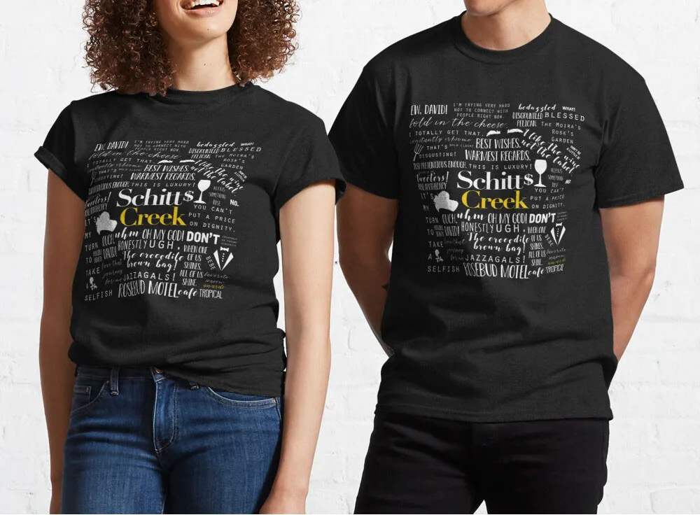 Schitt s Creek Įsimintina Kabučių, vyriški T-shirt Aukščiausios Kokybės medvilnės spausdinti trumpomis rankovėmis vyrams marškinėliai atsitiktinis Teorija mens Marškinėlius