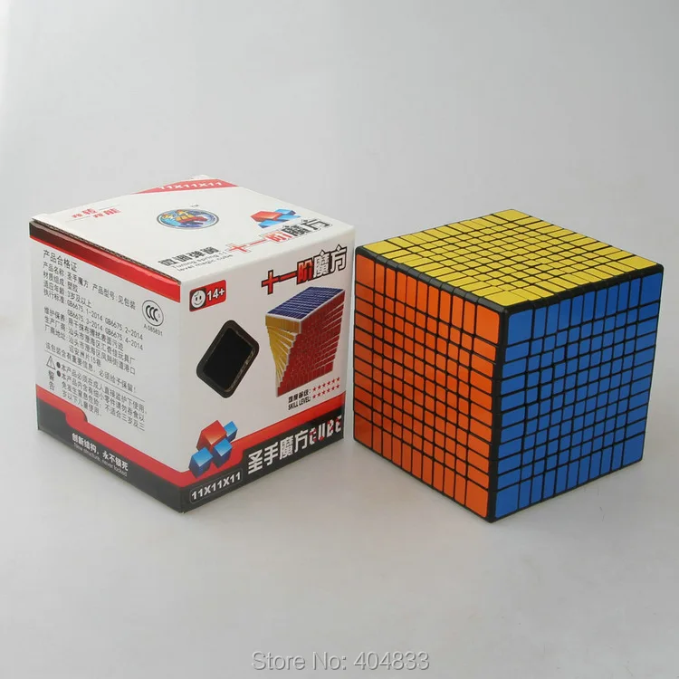 Shengshou 11x11 Cubo Magico Juoda/Balta Pasukti Puzzle Žaislas .Kubas Švietimo Žaislas Dovanų Idėjos