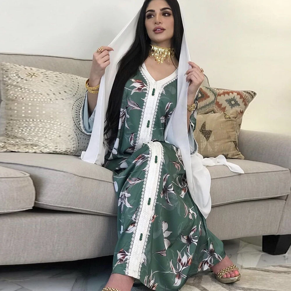 Skraiste Longue Musulman De Režimas Femme Satino Kaftan Dubajus Abaja Musulmonų Mados Suknelė, Hijab Turkija Suknelės Abayas Moterų Vestidos