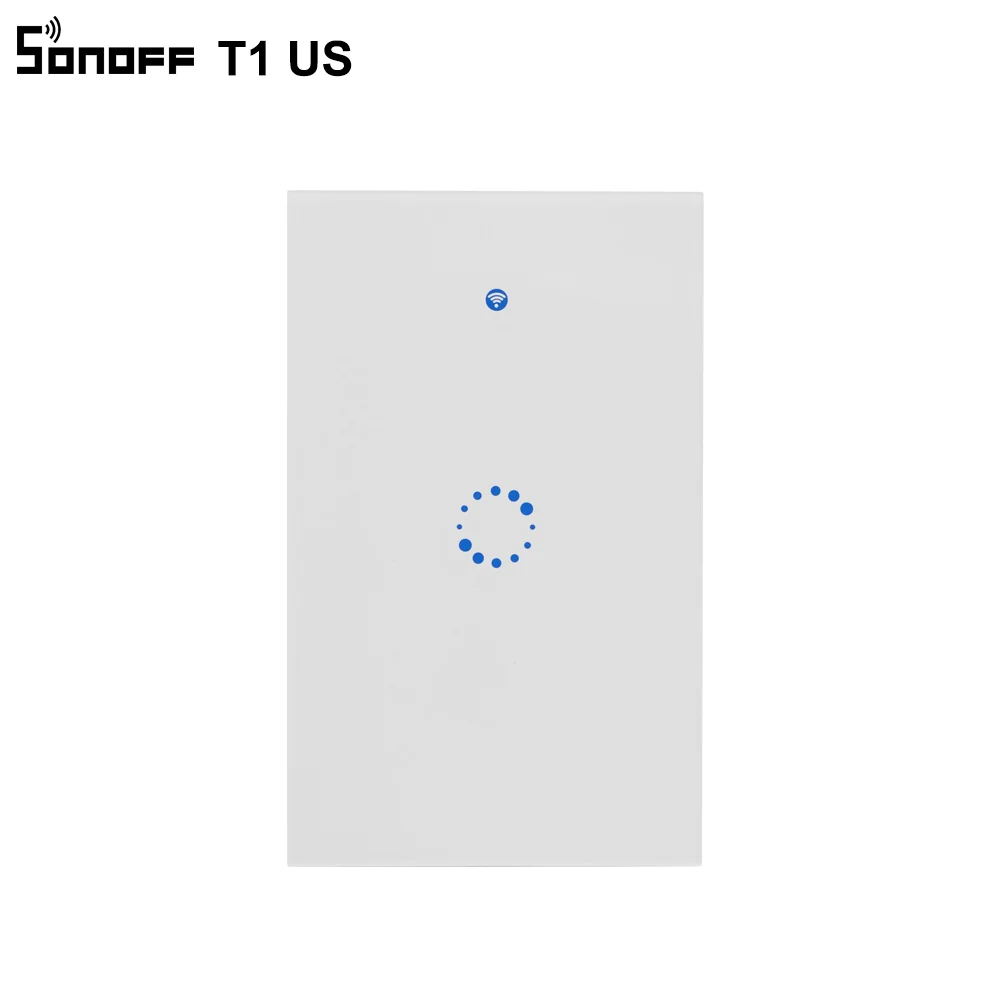Sonoff T1 MUMS Smart Wifi Sienų apšvietimo Jungiklis 1 2 3 Gauja Touch/WiFi/RF 315/APP Nuotolinio Protingo Namo Sienos Touch Jungiklis Veikia su Alexa