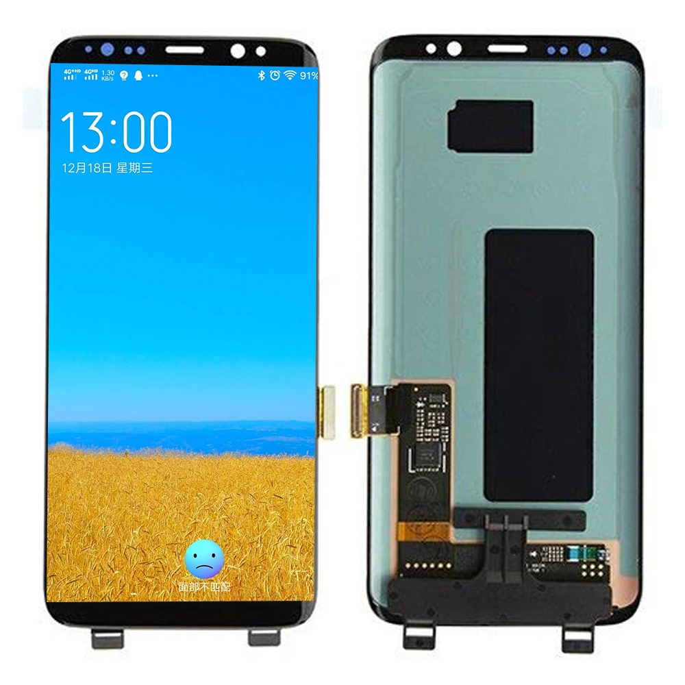 Super Amoled S8 LCD Samsung Galaxy S8 LCD Su Rėmu 2960*1440 SM-G950F LCD Ekranas Jutiklinis Ekranas Su Negyvų Pikselių