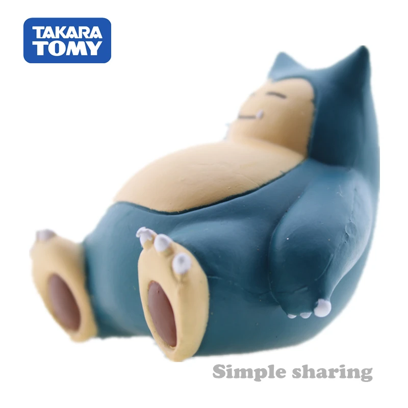 TAKARA TOMY Tomica POKEMON Snorlax Kolekcionuojamų Anime PAV Pocket Monstras EX-55 Diecast Karšto Kūdikių Lėlės Juokinga Vaikams, Žaislai