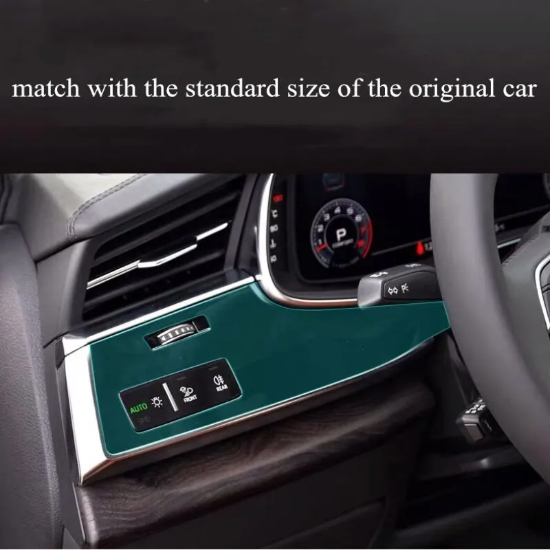 TPU Automobilio Salono Kino Centrinio įrankių skydelis Valdymo Skydelis, ekrano Apsaugos Lipdukas, skirtas Audi Q7 2019 2020 Žibintų apsauga