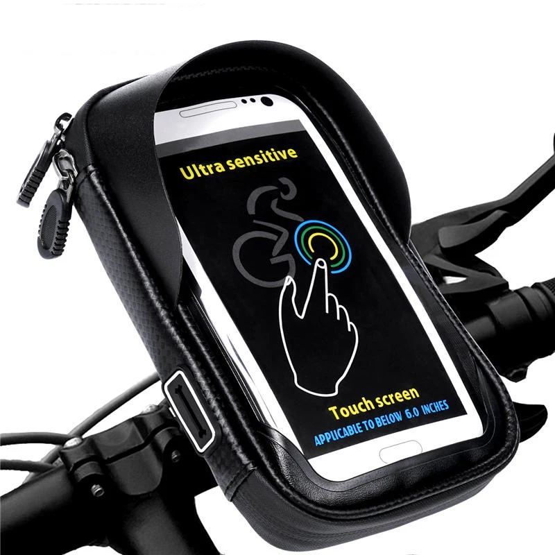 Telefono Laikiklis, Universalus Dviratis Motociklas Mobiliojo Paramos Stovėti Neperšlampamas Maišelis 