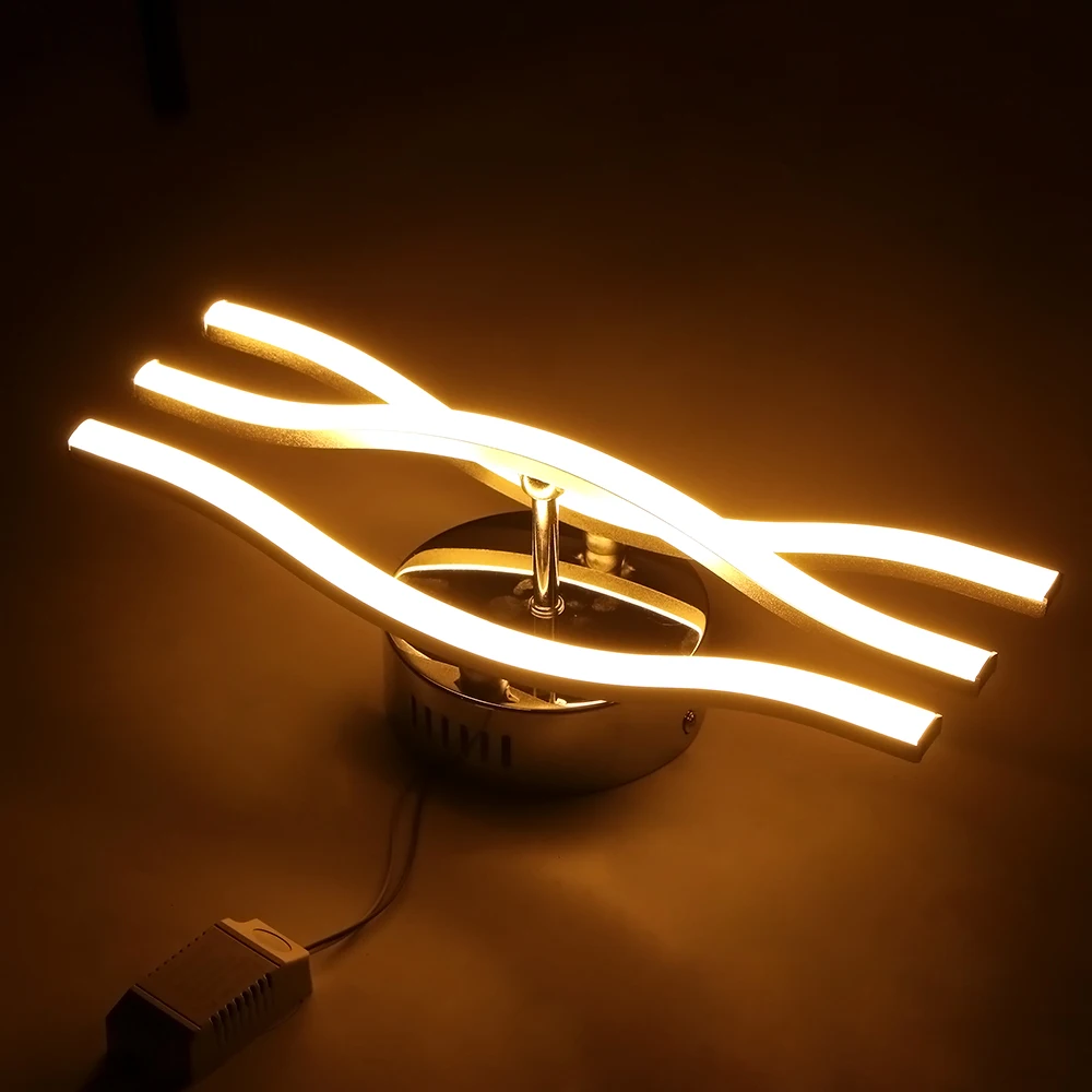 Trigeminal Lubų Lempa Banga Liustra, Naujovė, Šiuolaikinės LED Lubų šviestuvas Miegamasis, Gyvenamasis Kambarys su Virtuvės Lubų Lempa