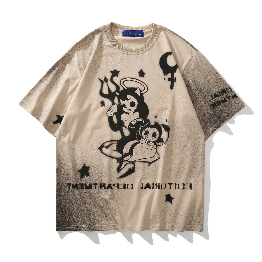 UNCLEDONJM 2021 Animacinių filmų negabaritinių marškinėliai grafinis vyrų marškinėlius anime trumpomis rankovėmis t-shirt vasaros streetwear moteris tshirts ED77