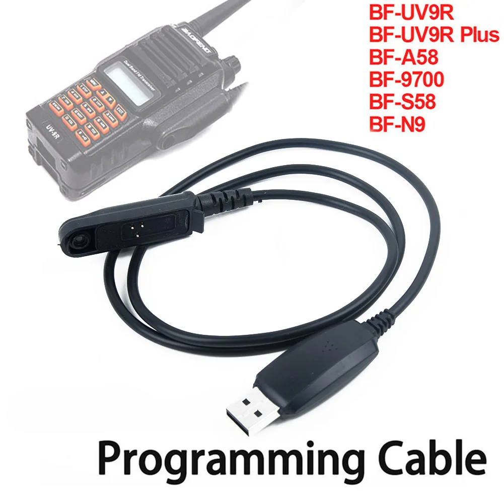 USB Programavimo Kabelis Laido CD Baofeng Walkie Talkie už BF-UV9R,BF-UV9R Plus BF-A58,BF-9700 Radijo VNT Rašyti dažnių linija
