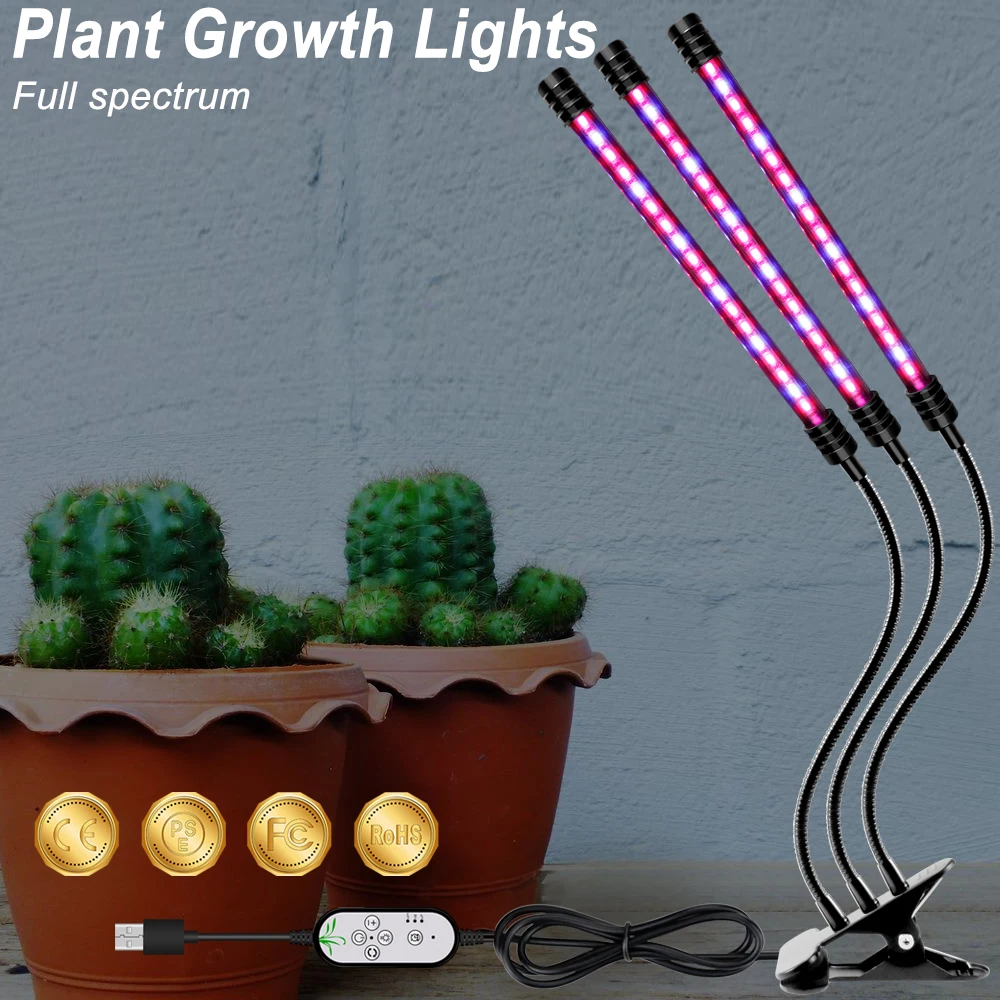 USB Visą Spektrą Augti Šviesos diodų (LED Augalų Lempos 5V vidaus LED Auginimo Lempos Gėlių Sodinukai Šiltnamio efektą sukeliančių Apšvietimo Fito LED Šviesos 5V