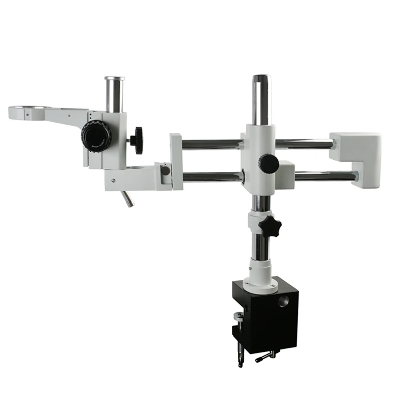 Universalus Gnybtas Pramonės Trinokulinis Stereo Mikroskopas Lab Dvigubai Bumas Stovas Laikiklis Laikiklis Rankos + 76mmRing Turėtojas