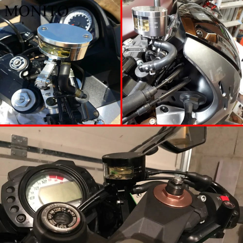 Universalūs Motociklo Stabdžių ir Sankabos Bakas Cilindrų Skysčiu Naftos Rezervuarą Taurės Kawasaki Z1000SX Z750 Z1000 Z650 Z900 Z800 Z250 Z300