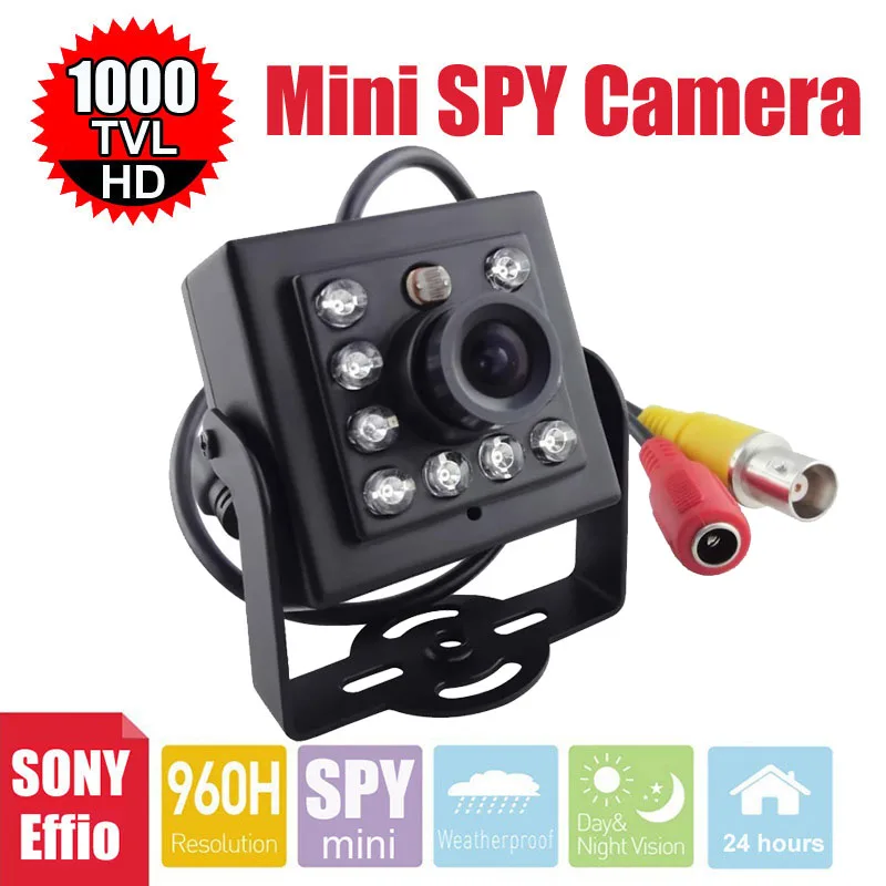 Uvusee CCTV Sony Effio 1000TVL 960 H 10vnt Diena/naktis IR LED Saugumo kamera D/N Mini stebėjimo Kamera