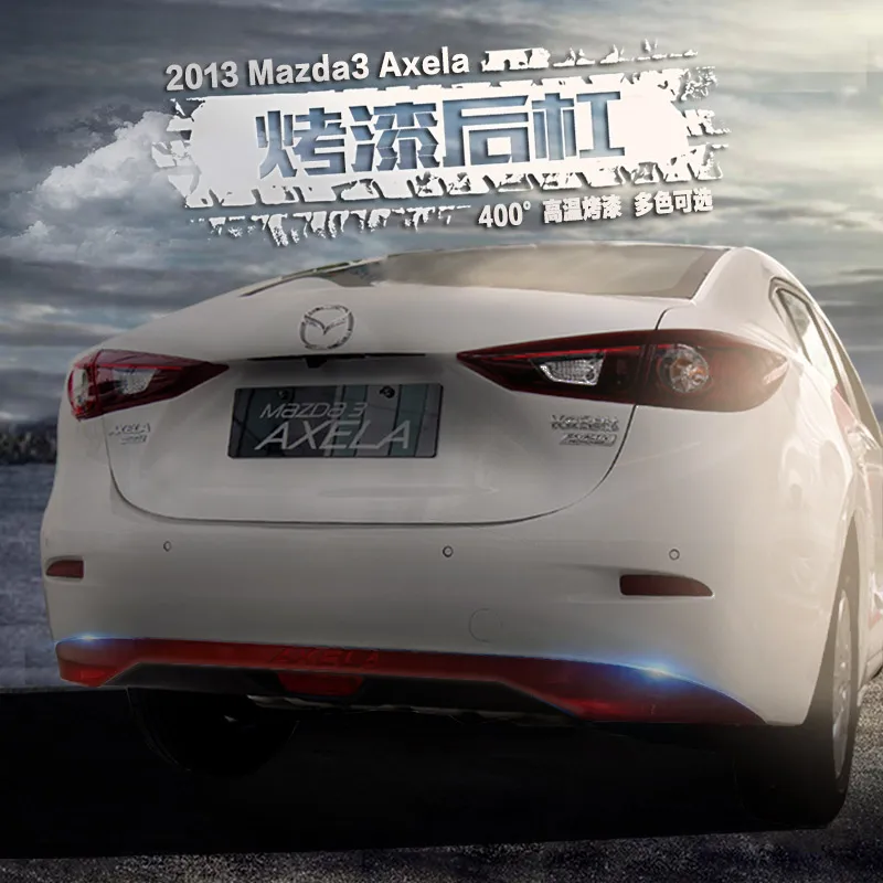 Už Mazda 3 Axela m. m. 2016 M. 2017 m. 2018 m. 2019 M. Galinio buferio apdaila modifikuotų šviesi juosta bamperio anglies litavimo apdaila