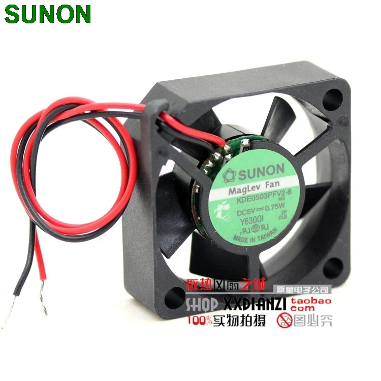 Už Sunon KDE0503PFV2-8 3010 30mm 3cm DC 5V 0.75 W 3CM super tylus ventiliatorius