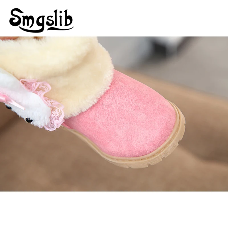 Vaikų Mergaičių Boot Kids Bateliai Bamblys Sniego Batai Kūdikiams Sneaker 2018 Metų Žiemos Mados Storio Pliušinis Pamušalu, Šiltas Batai