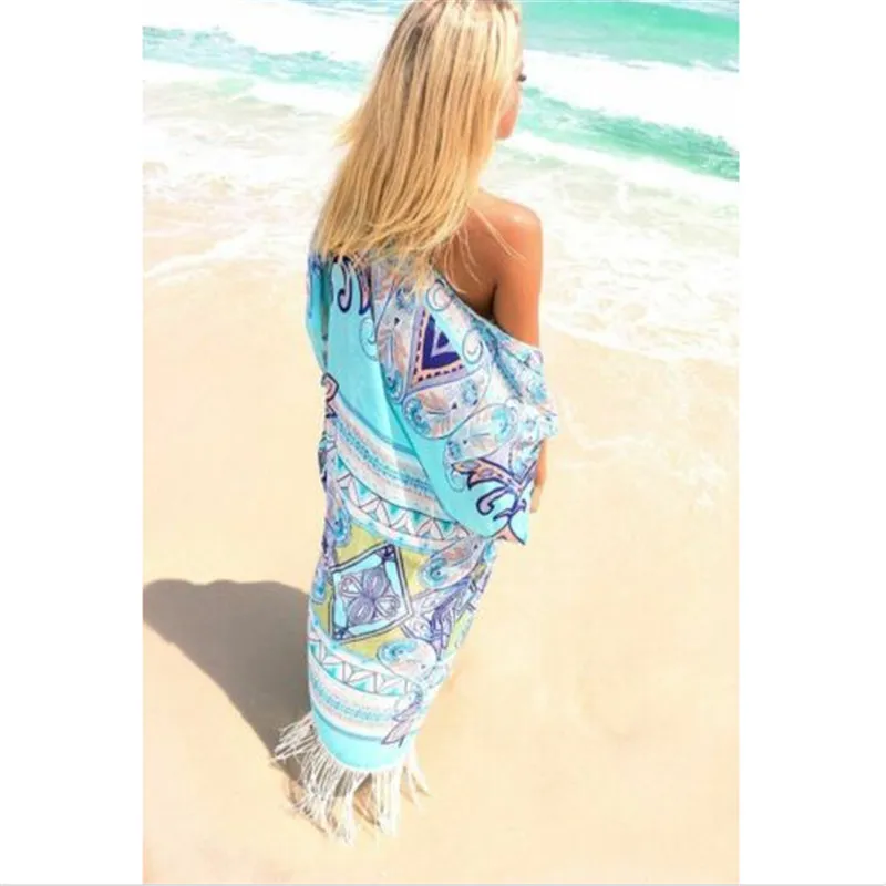 Vasaros Paplūdimio Suknelės Moterims Atidaryti Kaftan Paplūdimio Cover Up Bikinis 2019 Padengti Suknelė Kutas Maudymosi Kostiumėliai, Maudymosi Kutais Paplūdimio Cardigan