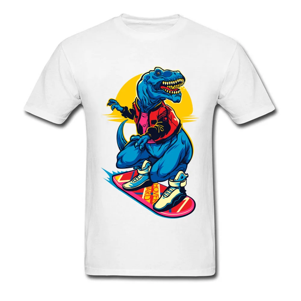 Viršūnės & Tees T Shirt Mens Rex į Ateitį T-shirt Marškinėlius Dinozaurų Čiuožėjas Medvilnės Drabužius Riedlentė Meilužis Gimtadienio Dovana