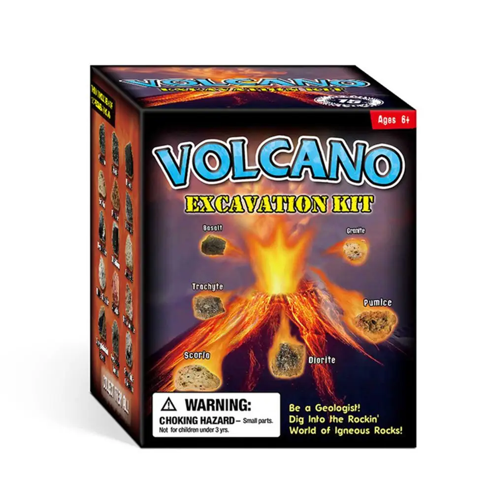 Vulkanas Modelis Žaislas Vaikams Kasimo Žaislas Ugnikalnio Išsiveržimas Akmens 