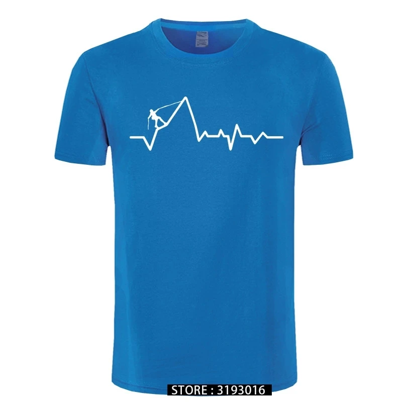 Vyriški Laipiojimo Širdies Marškinėliai Vyrams, Atsitiktinis Medvilnės trumpomis Rankovėmis Kietas Atspausdintas T-shirt, Alpinizmas Mans 