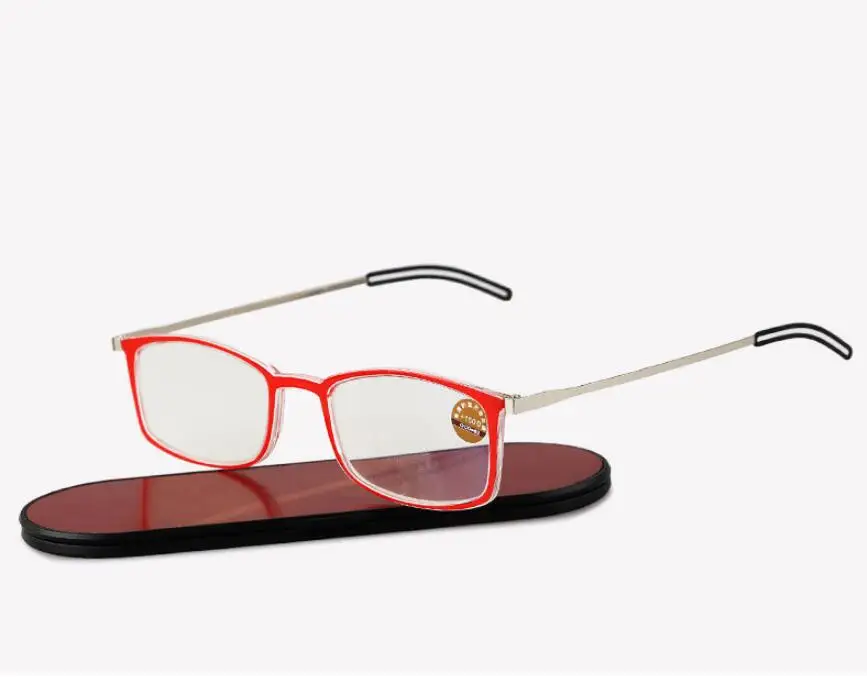 WEARKAPER Slim Skaitymo akiniai Vyrai Moterys Su Alumiun Magnetinio Atveju metalo pocked presbyopia Akinių 1.0-3.5