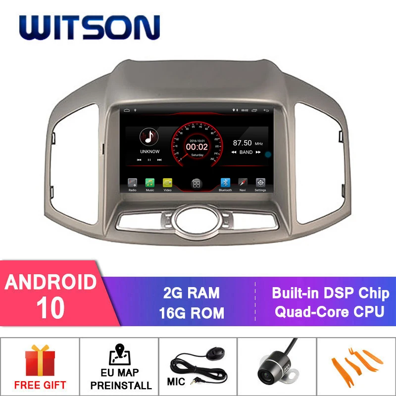 WITSON Android 10.0 IPS HD Ekraną, CHEVROLET NAUJŲ CAPTIVA 2012 GPS RADIJO 4GB RAM+32GB FLASH 8 Octa Core STEREO+DVR/WIFI+DSP