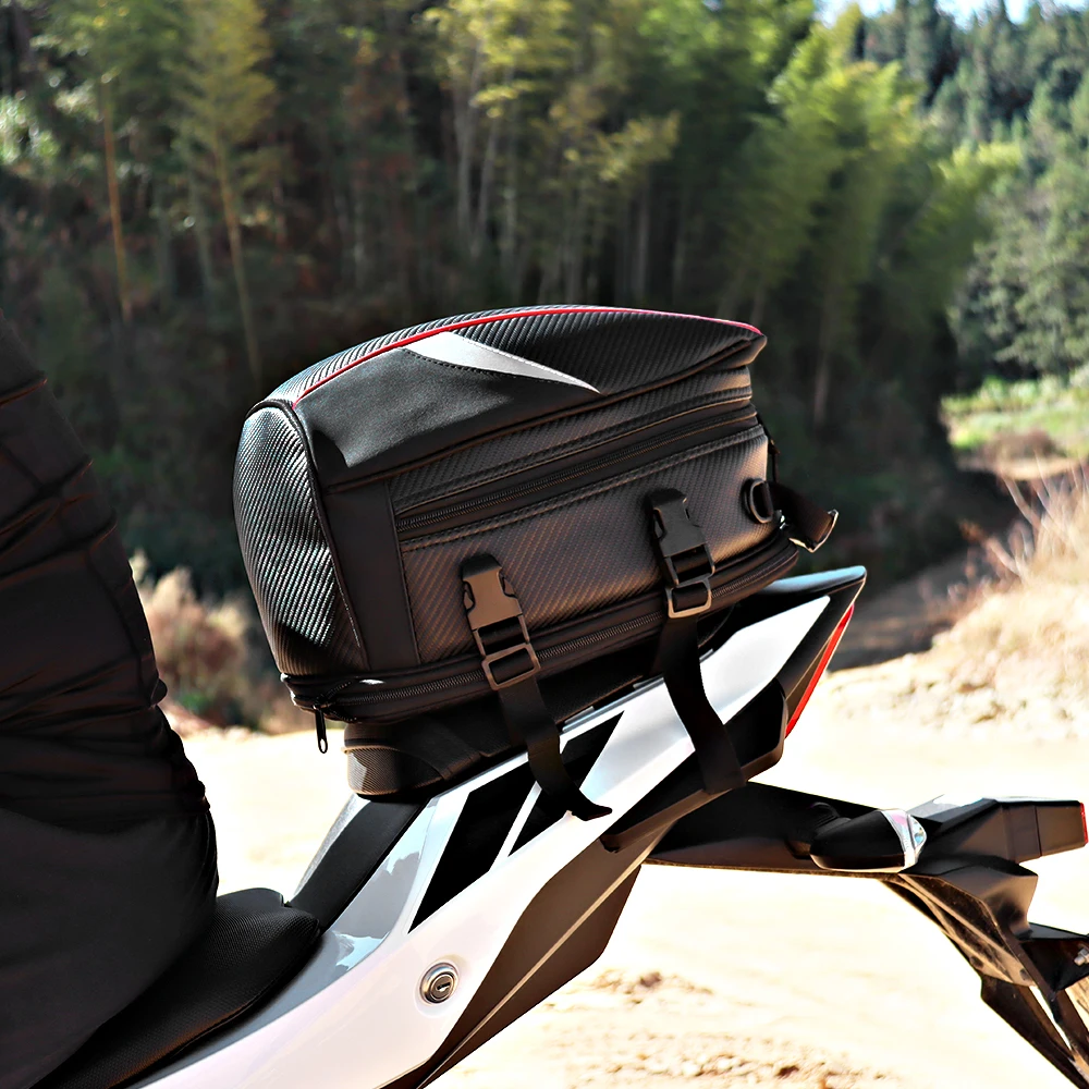 WOSAWE Vandeniui Patvarus Moto Motociklų Maišelį 21L Galiniai Moto Sėdynės Maišelį, Didelės Talpos Bagažo Motociklo galinės Sėdynės Krepšys
