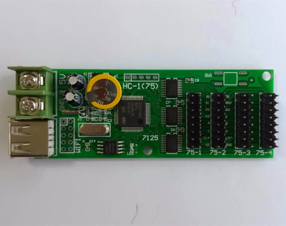 XINYI XY-UA HC-1 U-Disk USB Prievadas RGB hub75 Full LED Kontrolės Kortelė