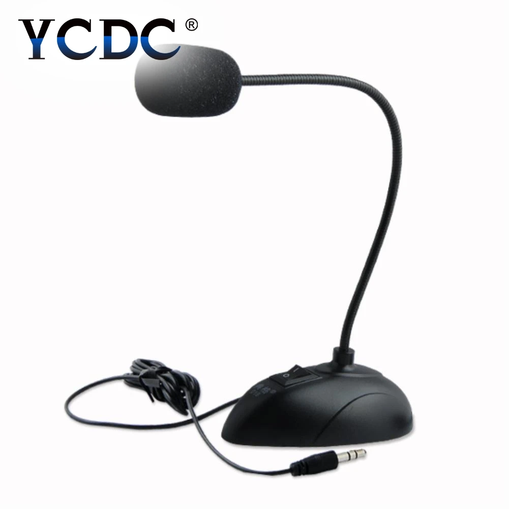 YCDC Lankstus Stovas Mini Studija Kalbėjimo Mikrofonas (3,5 mm Kištukas Gooseneck Mic Laidinis Mikrofonas Kompiuterio, Nešiojamojo KOMPIUTERIO Darbalaukį