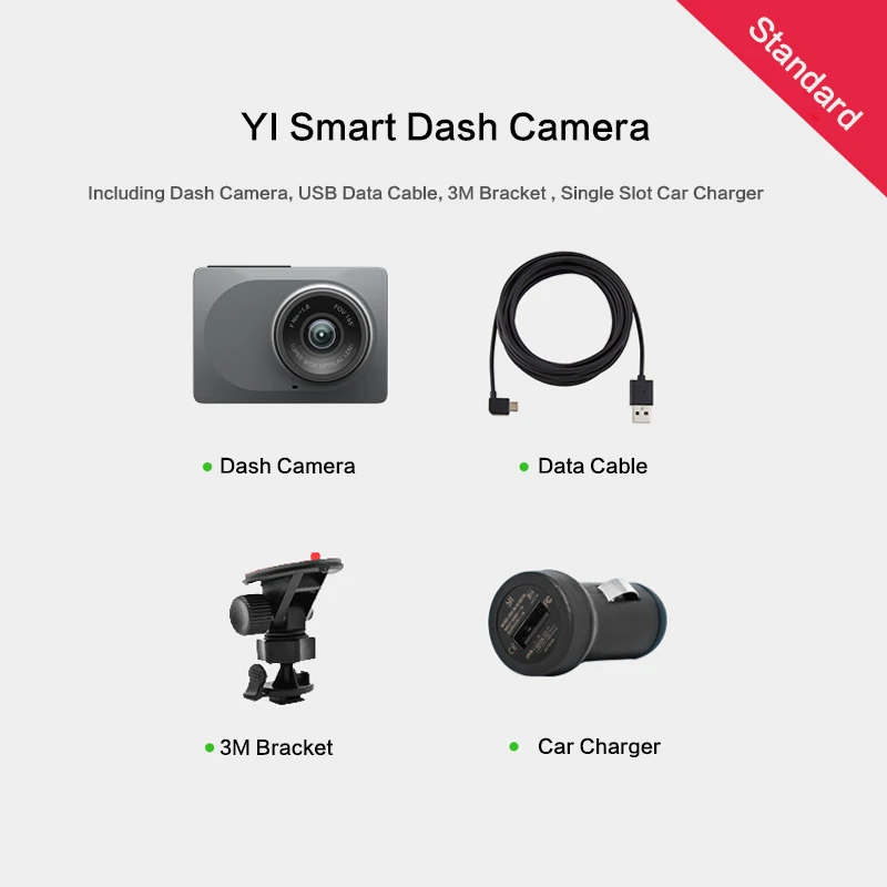 YI Smart Brūkšnys Kamera Tarptautinė Versija, WiFi, Naktinio Matymo HD 1080P 2.7