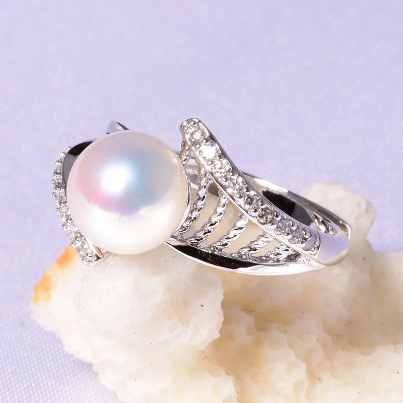 YIKALAISI 925 sterlingas sidabro 8-9mm perlų papuošalai originali natūralių gėlavandenių perlų merginų, moterų 2018 naujas mados