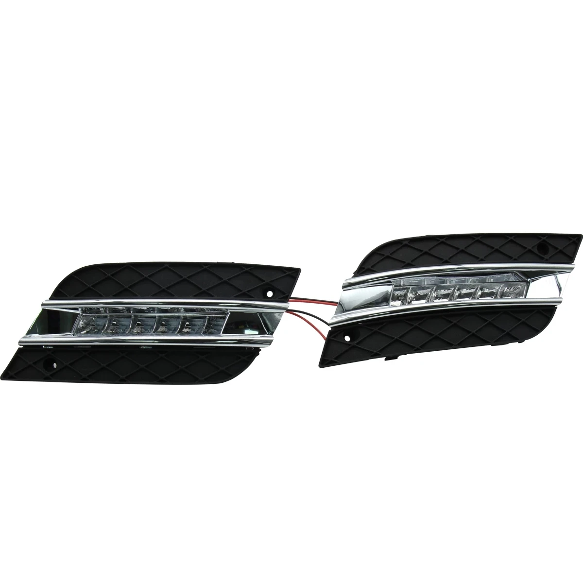 1 Pora Automobiliu LED Dienos Veikia Šviesos Vandeniui ABS 12V Automobilio DRL Lempos Mercedes Benz ML350 W164 ML280 ML300 ML320 2010 m. 2011 m.