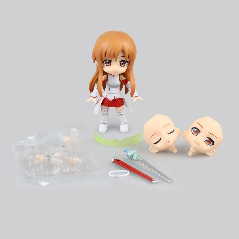 10cm Anime Kardas Meno Internete skaičius Yuuki Asuna Kirigaya Kazuto Veiksmų PVC Kolekcijos Modelis žaislai vaikams, SAN