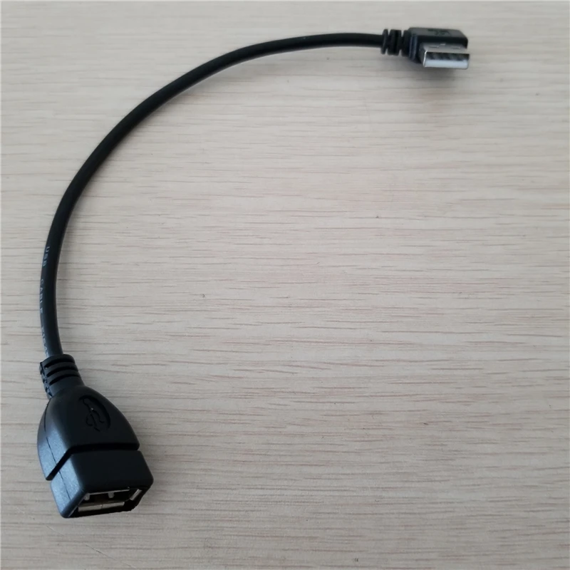 10vnt/daug 90 Laipsnių Dešinę Kampu USB 2.0 Duomenų Kabelis Vyrų ir Moterų Pratęsimo Vielos 10cm 25cm 40cm