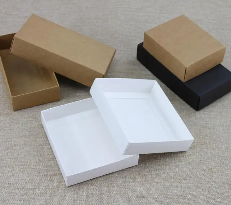 10vnt/daug Didelis baltas popieriaus dovanų dėžutėje didelis dydis kraft kartono dėžės įspūdingo dydžio balto popieriaus langelį, drabužiai